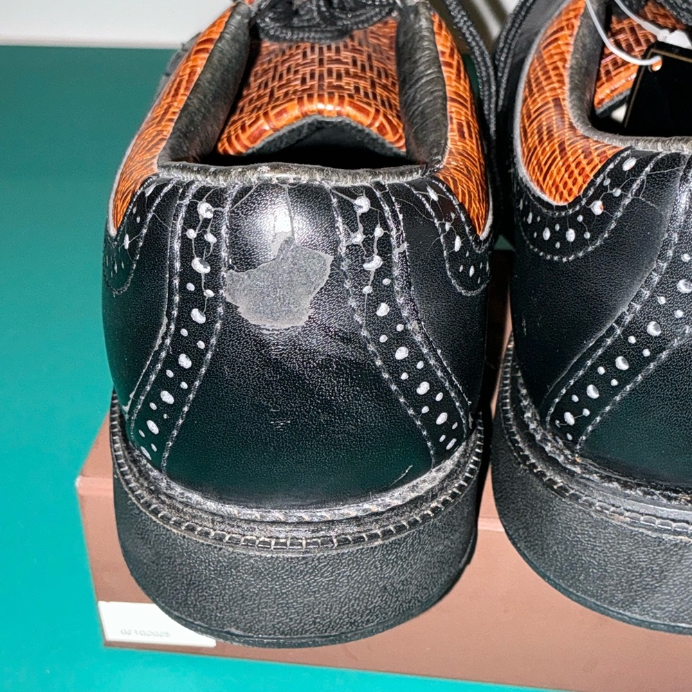 Ethnic Women’s Brown and Black Women's Golf Cleats/Shoes NWT Size 7 - Picture 7 of 9